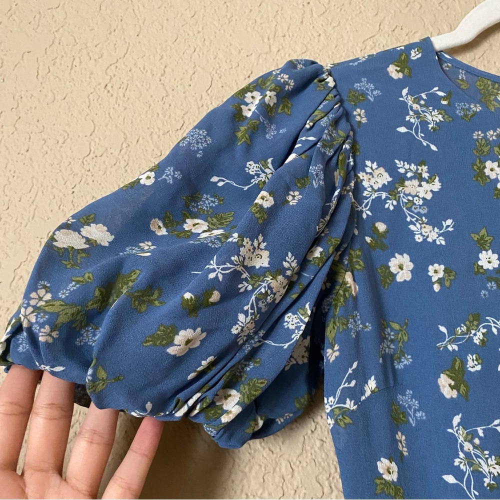 Reformation Blue Floral Maxi Dress - Picture 9 of 12